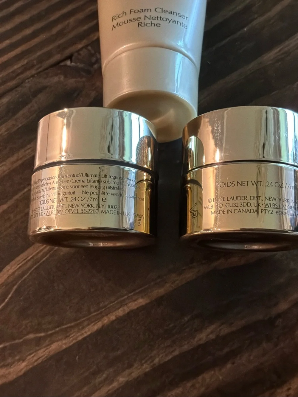 Estée Lauder 3 piece Re-Nutriv Eye cream, Youth cream, Cleanser